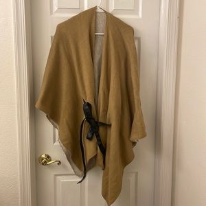 Brown poncho